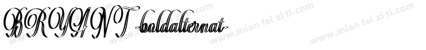 BRYANT -boldalternat字体转换